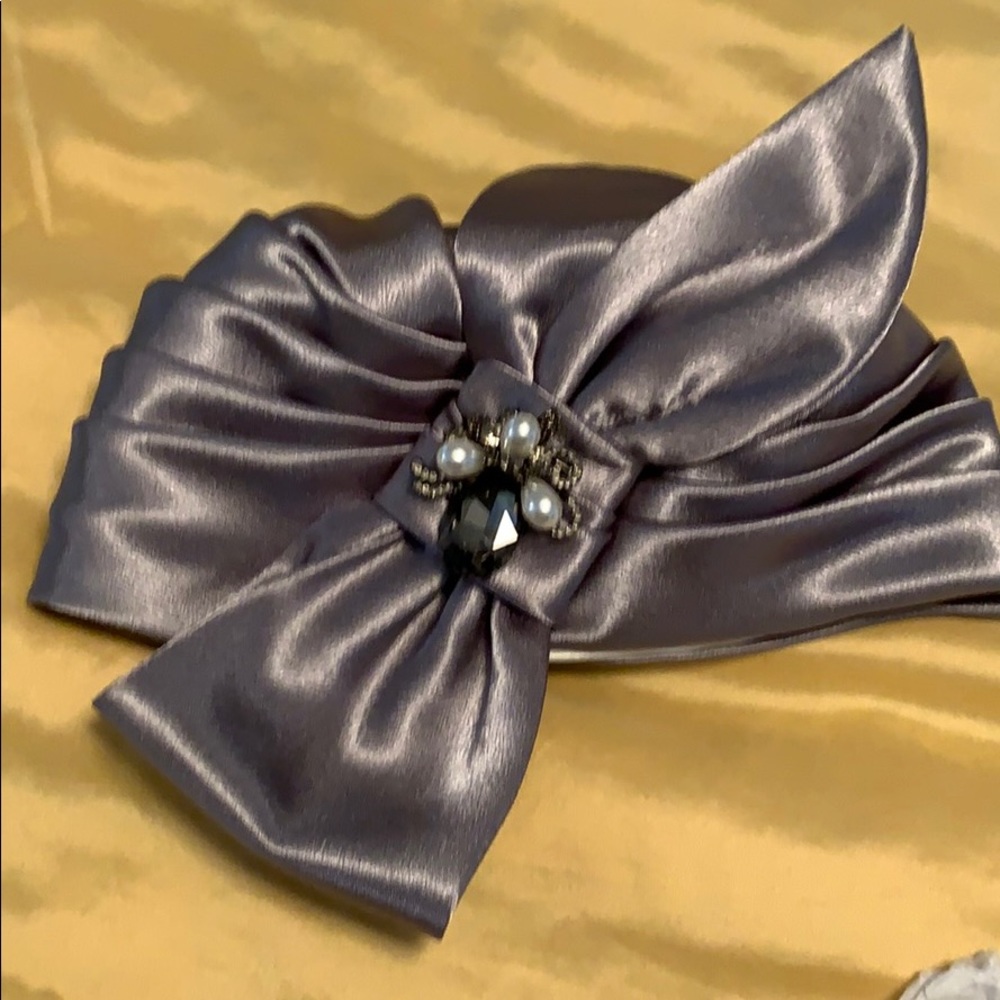Silver Satin hat